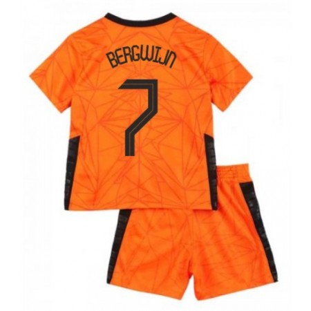 Fotbalové dres Nizozemsko Steven Bergwijn 7 Dětské Domácí ME 2020